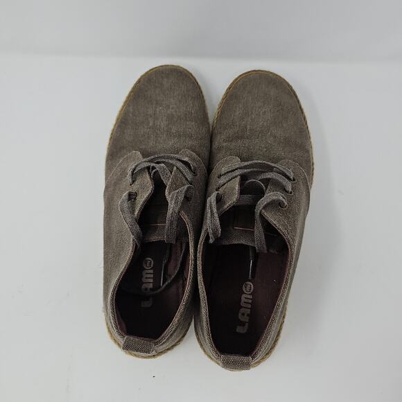 Lamo Mens Brown Canvas Chukka Espadrille Lace Up Shoes Size‎ 10 Coastal Casual main image 7